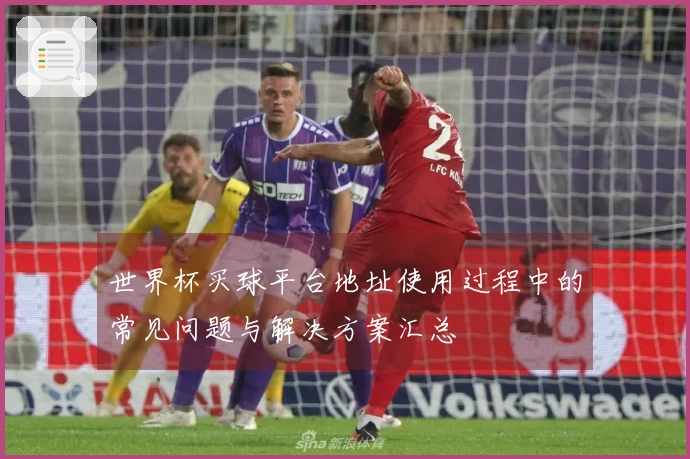 世界杯买球平台地址使用过程中的常见问题与解决方案汇总